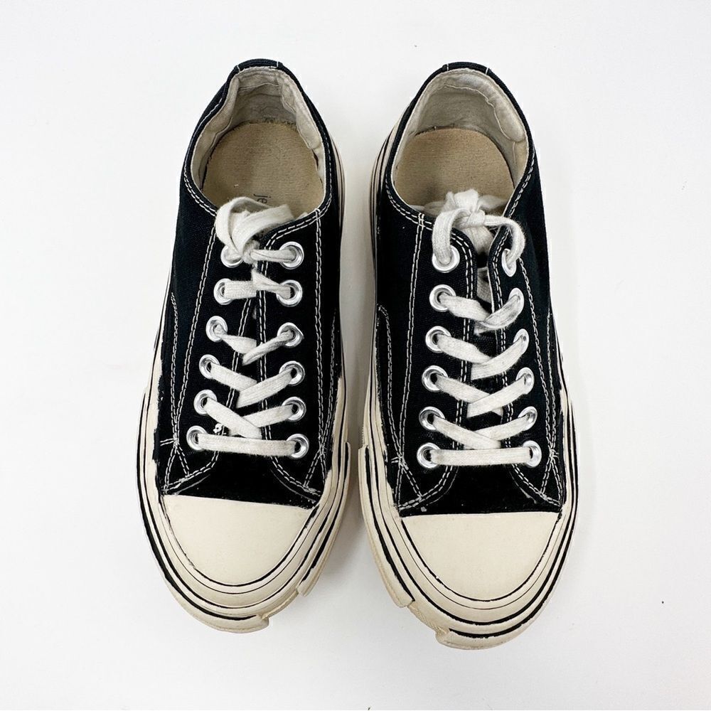 Jeffrey Campbell Endorphin Platform Canvas Sneakers Black Size 8